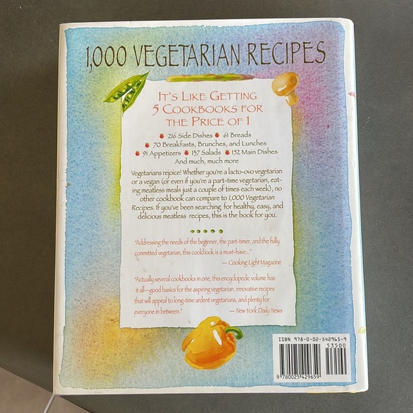 BRAND NEW 1,000 Vegetarian Recipes Book - Picture 5 of 10